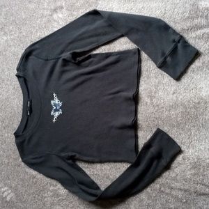 Social Scene butterfly cropped thermal girls (?) XL